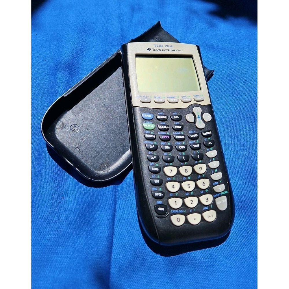 Texas Instruments TI-84 Plus Calculator W/ Cover Tested Working